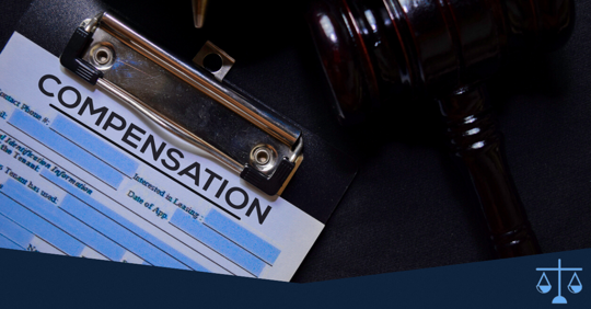 compensation form and gavel