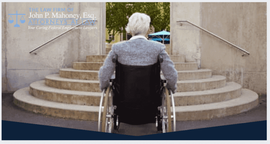 man in wheelchair with no ramp