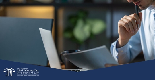 employee reading a document