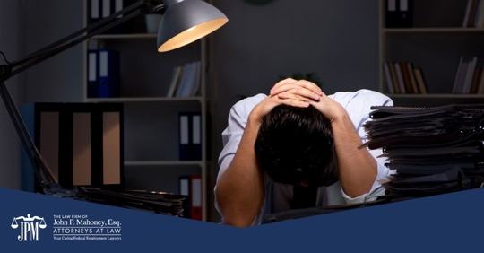 employee working overtime